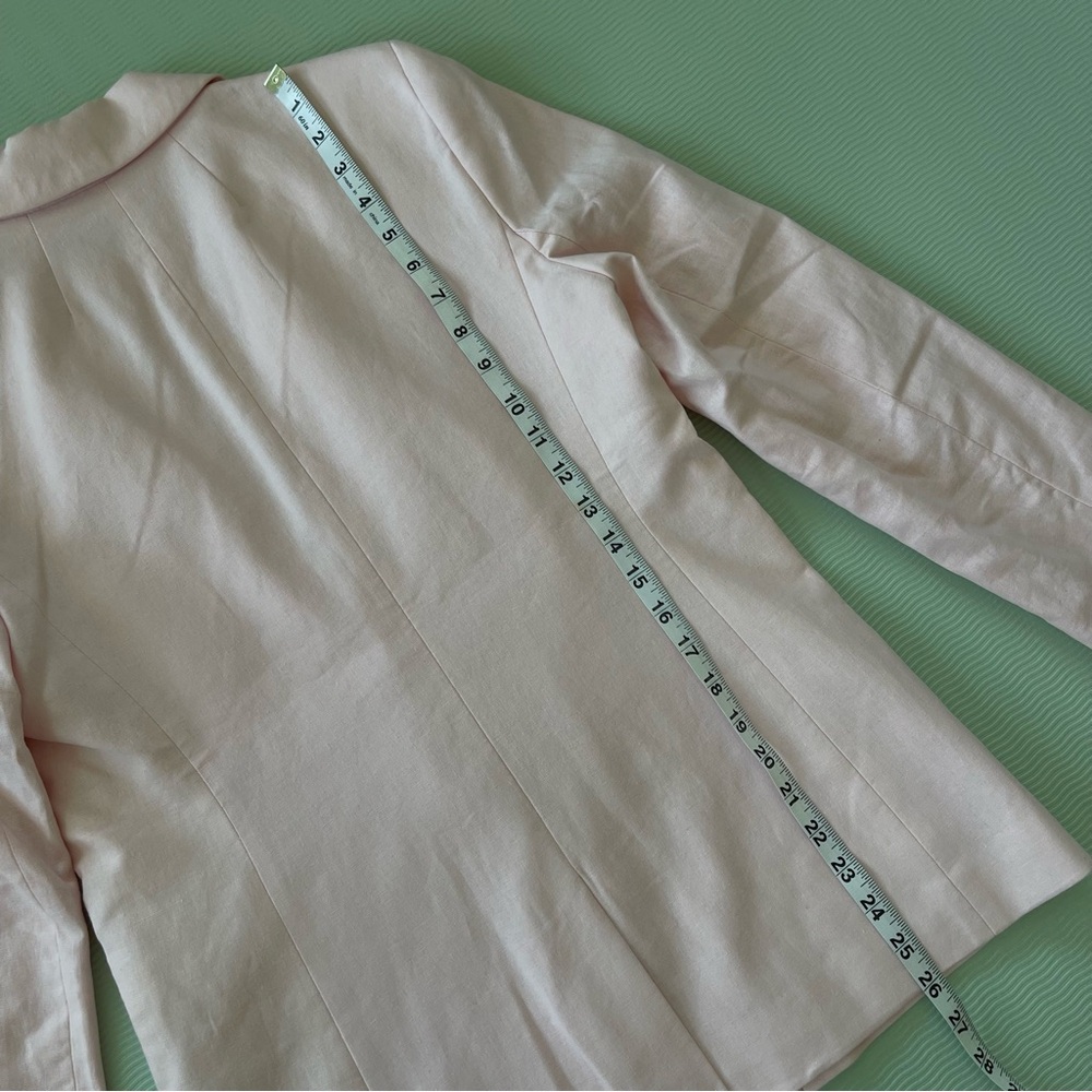 J. Crew Blush Pink Linen Blend Blazer NWT - Picture 9 of 9